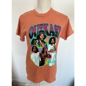 Outcast Acid Wash Vintage Style Oversized Tshirt - S